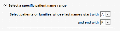 Select Statements by Patient Name